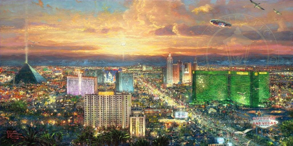 Viva Las Vegas Stadtbild Ölgemälde